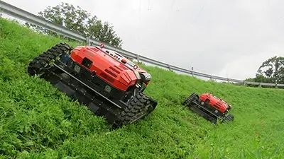 Rasenmäher-Roboter auf Wiese